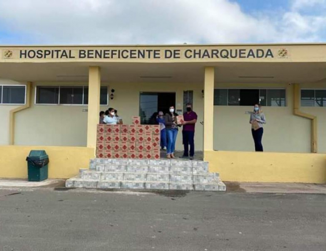 Ação social entre LABORATÓRIO ASR e a empresa JIMO QUÍMICA faz doação para Hospital Beneficente de Charqueada.